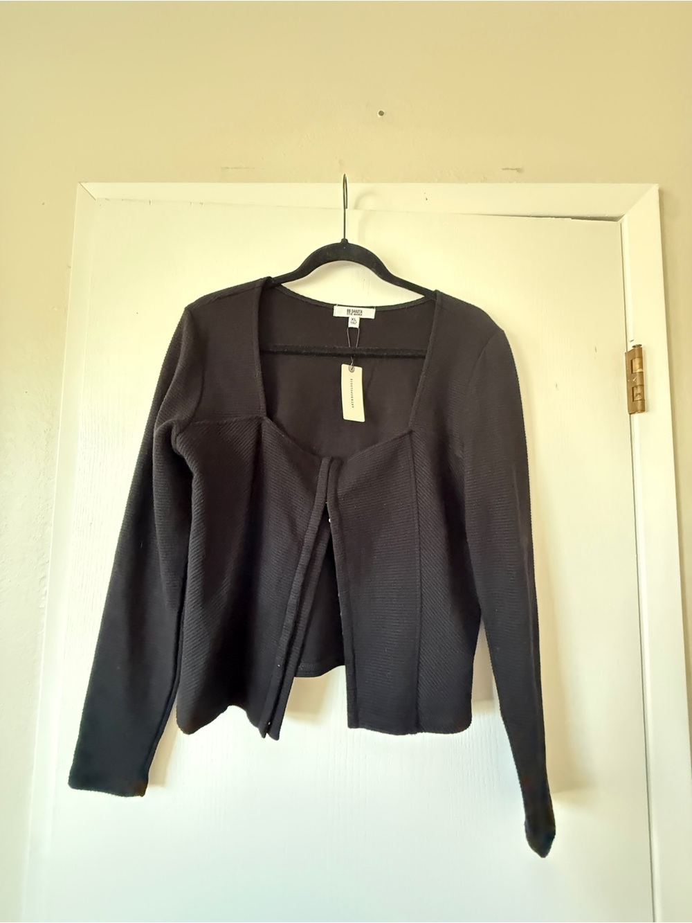 Anthropologie/ BB Dakota black long sleeve top